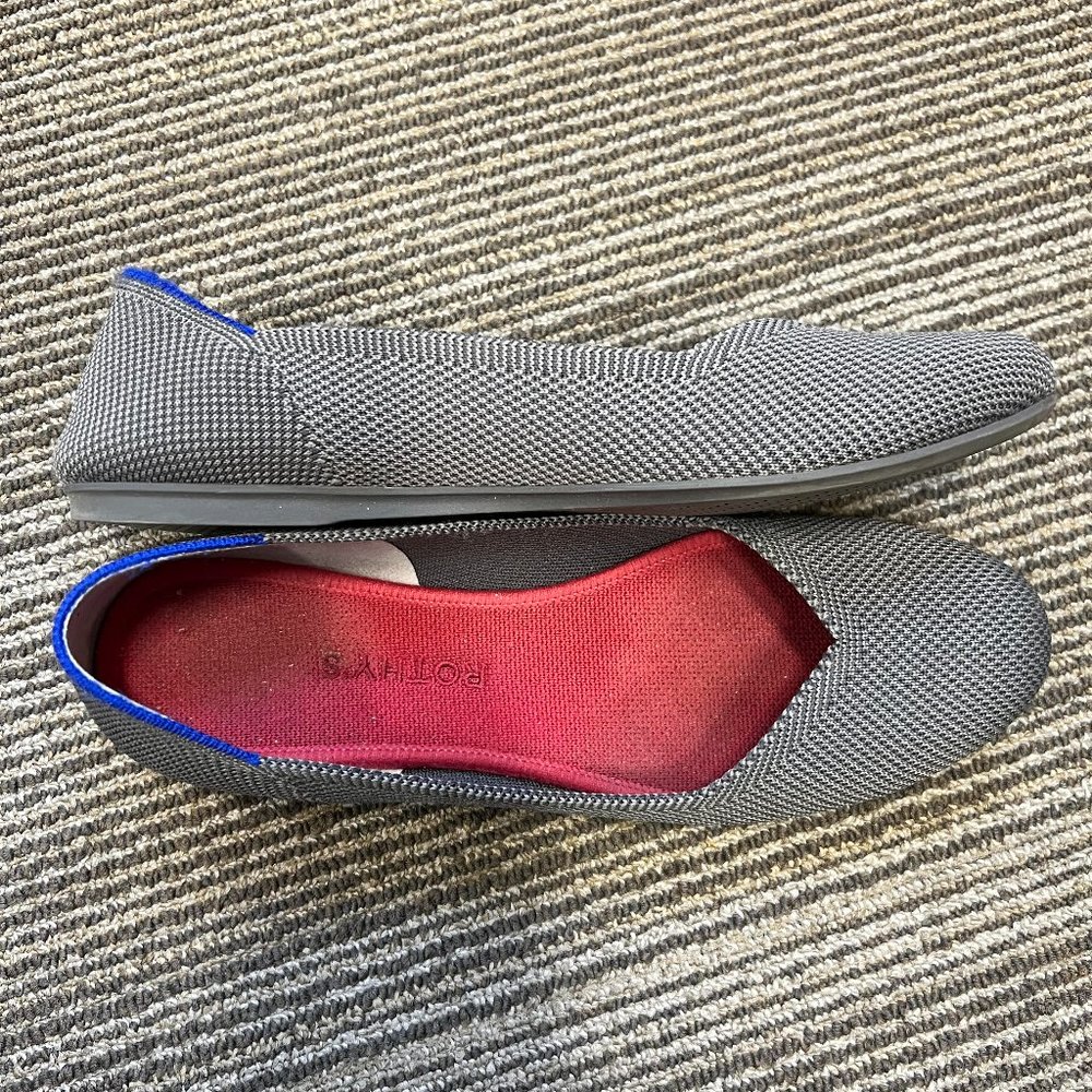 Rothys Round Toe Size 9 EUC Charcoal